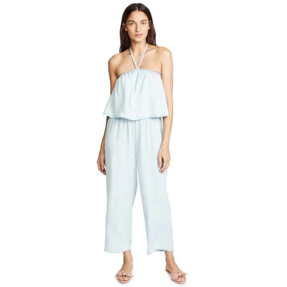 Cupcakes and Cashmere Barretta Jumpsuit In Chambray - Picture 1 of 7